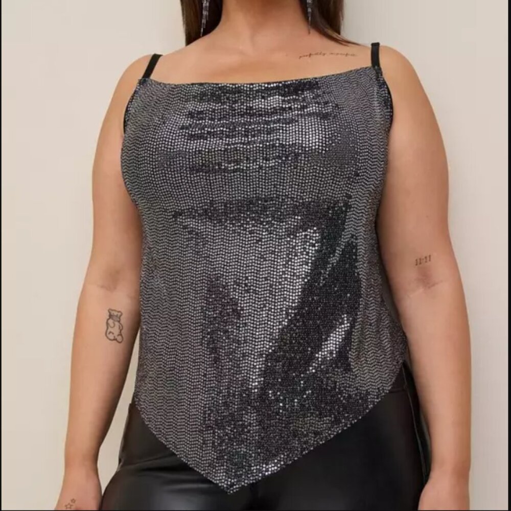 TORRID Sequin Cowl Cami